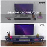 Rodin Dual Monitor Stand A212 - 42.5" Blue