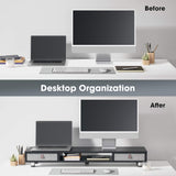 Bastion Dual Monitor Stand D210 - 42.5" Black