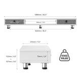 Bastion Dual Monitor Stand D210 - 42.5" White