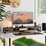 Frida Dual Monitor Stand F210 - 42.5" Walnut