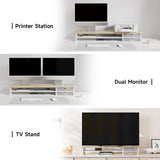 Klimt Dual Monitor Stand K210 - 42.5" Oak