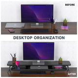 Rodin Dual Monitor Stand A212 - 42.5" Black