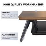 Rodin Dual Monitor Stand A212 - 42.5" Walnut