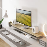 Yugen Dual Monitor Stand Y210 - 42.5" Oak